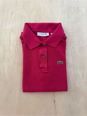 Lacoste Women's European size 34 Raspberry Polo Shirt